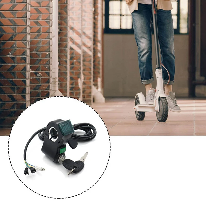 Электронный велосипед ключ зажигания большой палец дроссельная заслонка