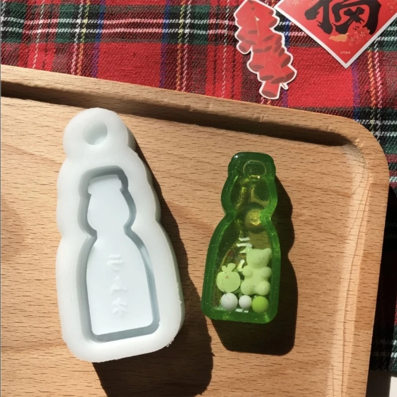 

Эпоксидная силиконовая форма для украшения в виде мерцающего песка, сделай сам, брелок, подвеска, ювелирные изделия, форма для подарка на День святого Валентина