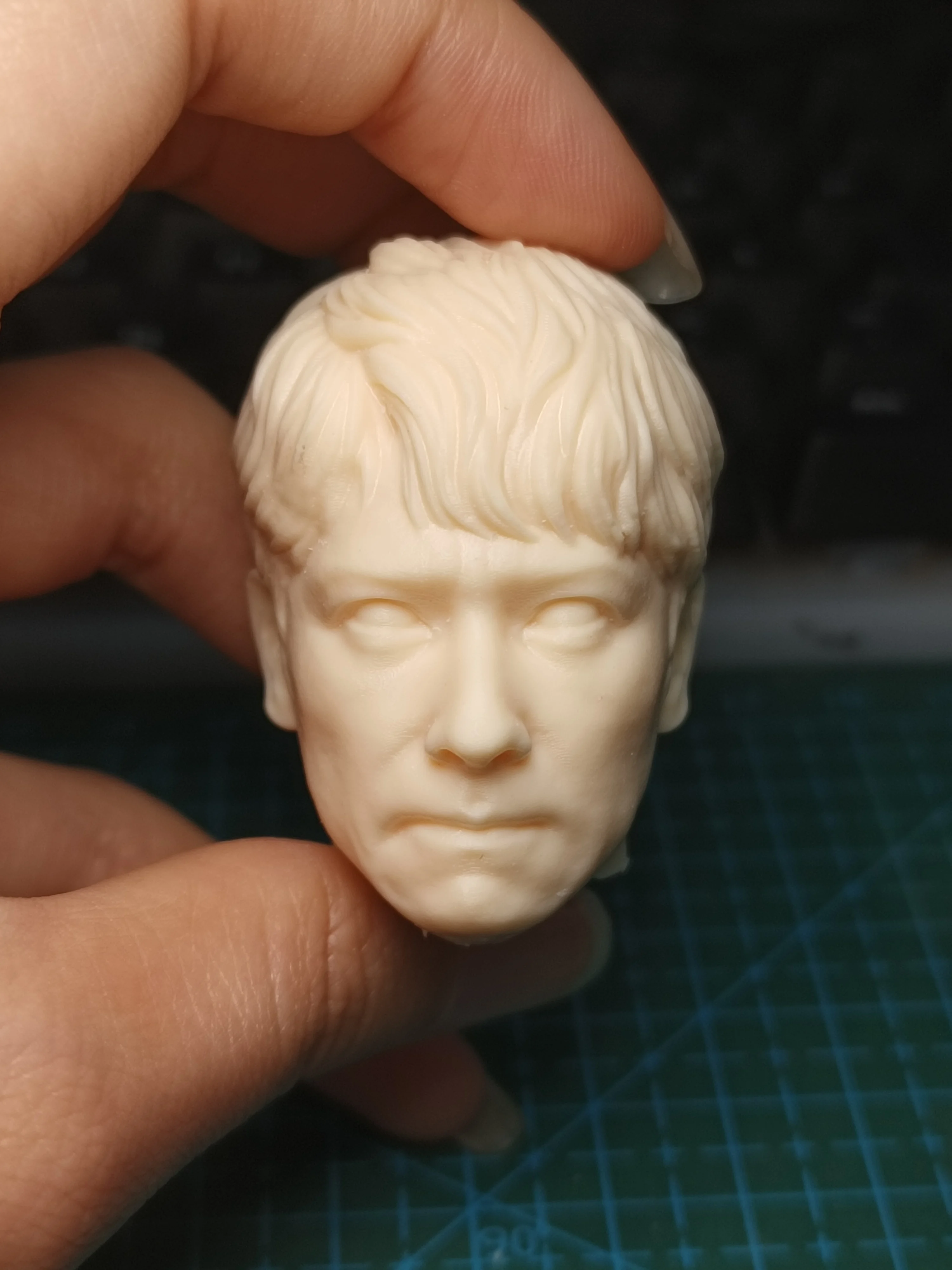 

1:18 1:12 1:6 Sakai Masatoさかい まさと JapaneseHead Sculpture Carving Unpainted Model Fit 12'' Action Figure Body Model Toys