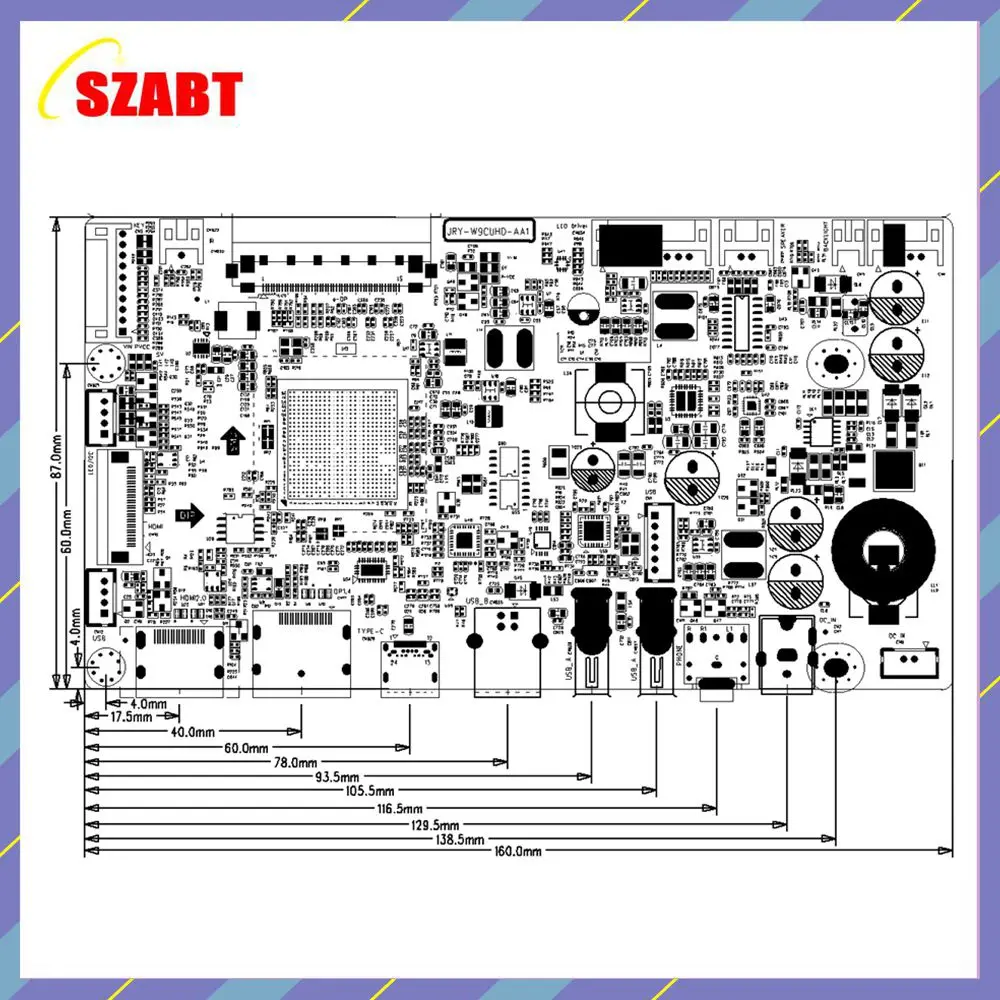 Контроллер iMac A1419 A2115 5K с ЖК-дисплеем 27 дюймов плата драйвера DP Type-c комплект для