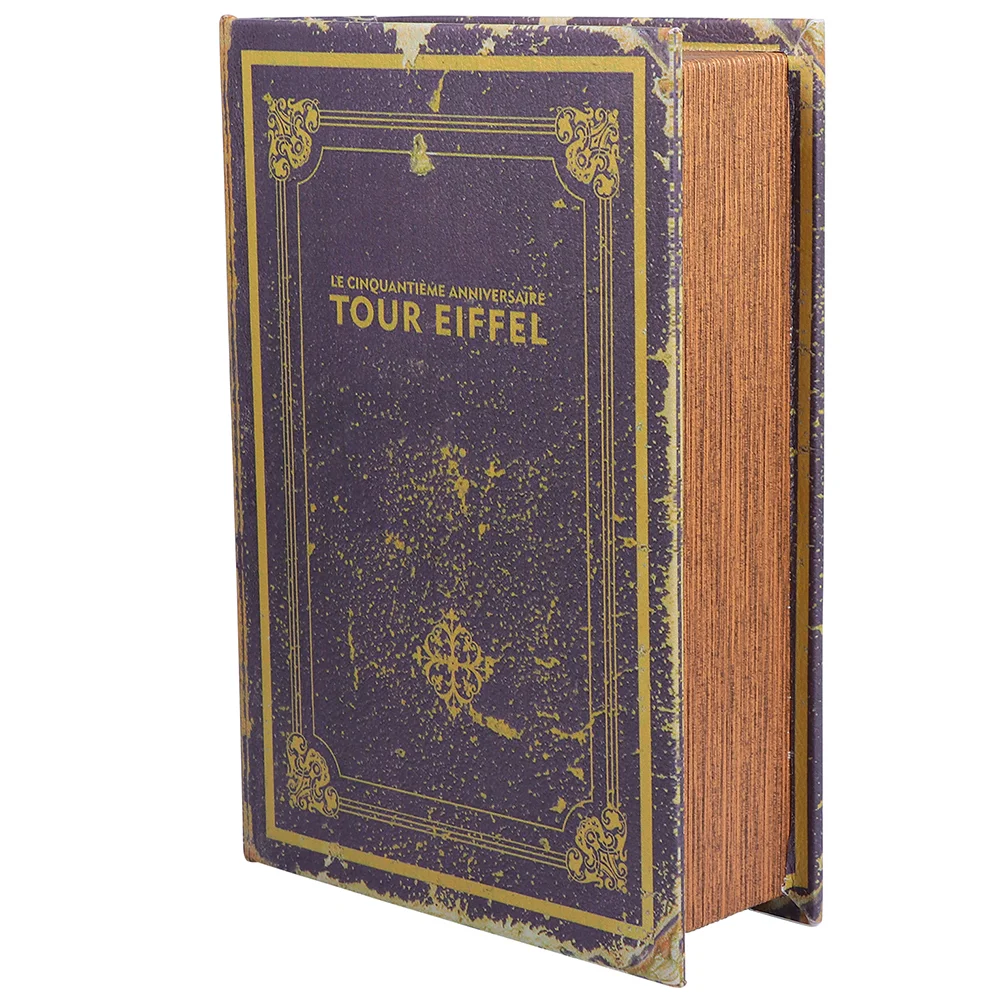 

Vintage Decor Book Home Ornament Shaped Storage Organizer Simulation Box Decorative Decorate Bookshelf Prop