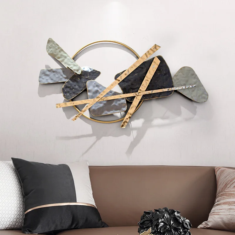 

Металлический материал абстрактионизм Современный стиль Кабинет гостиная стена 3D стерео настенное украшение модное