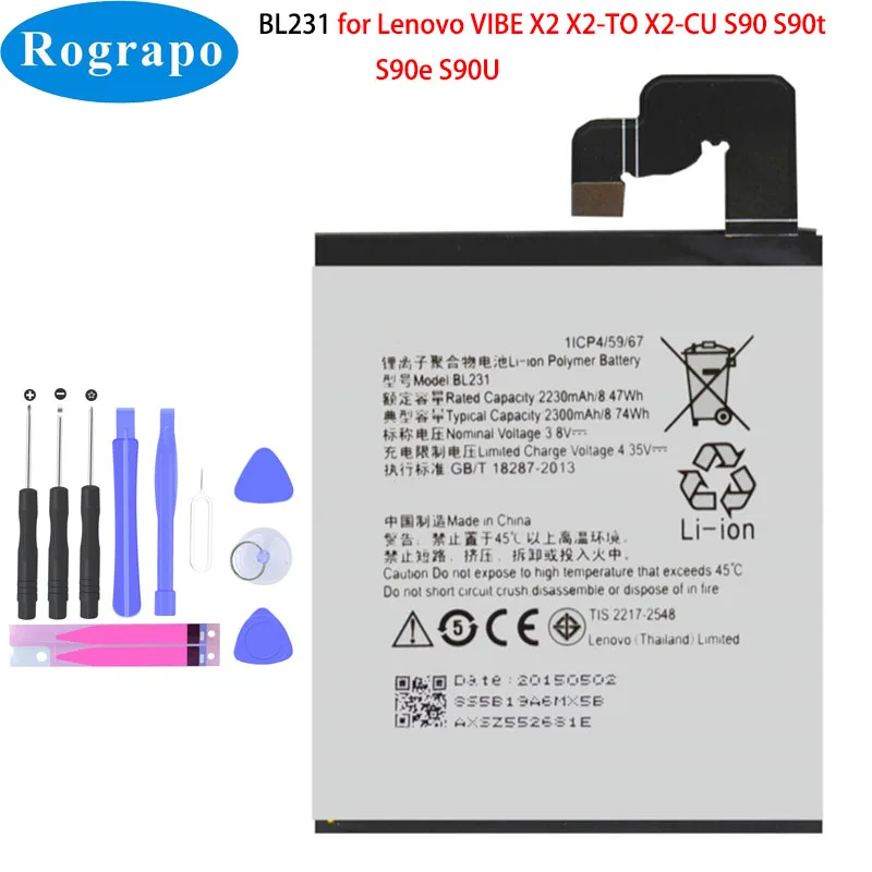 

New 2300mAh BL231 Mobile Phone Replacement Battery Bateria For Lenovo IdeaPhone S90-A S90a Sisley S90 Batterie Accumulator