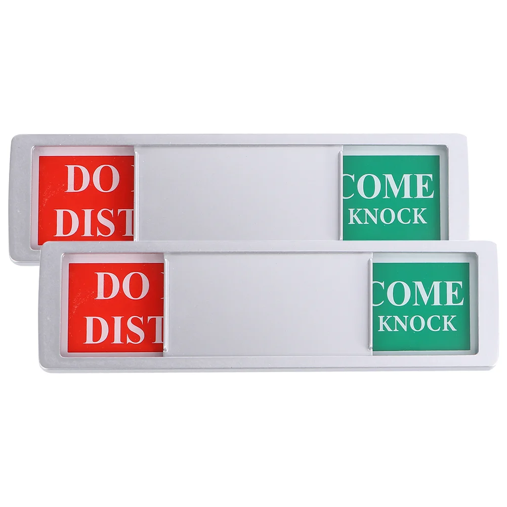 

2 Pcs Office Door Sign Signage Not Disturb Signs Meeting Progress Indicator Slider Privacy