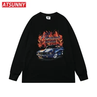 atsunny car print gothic cartoon hoodie pullover hip hop harajuku men hoodies streetwear sweatshirt autumn and winter clothes