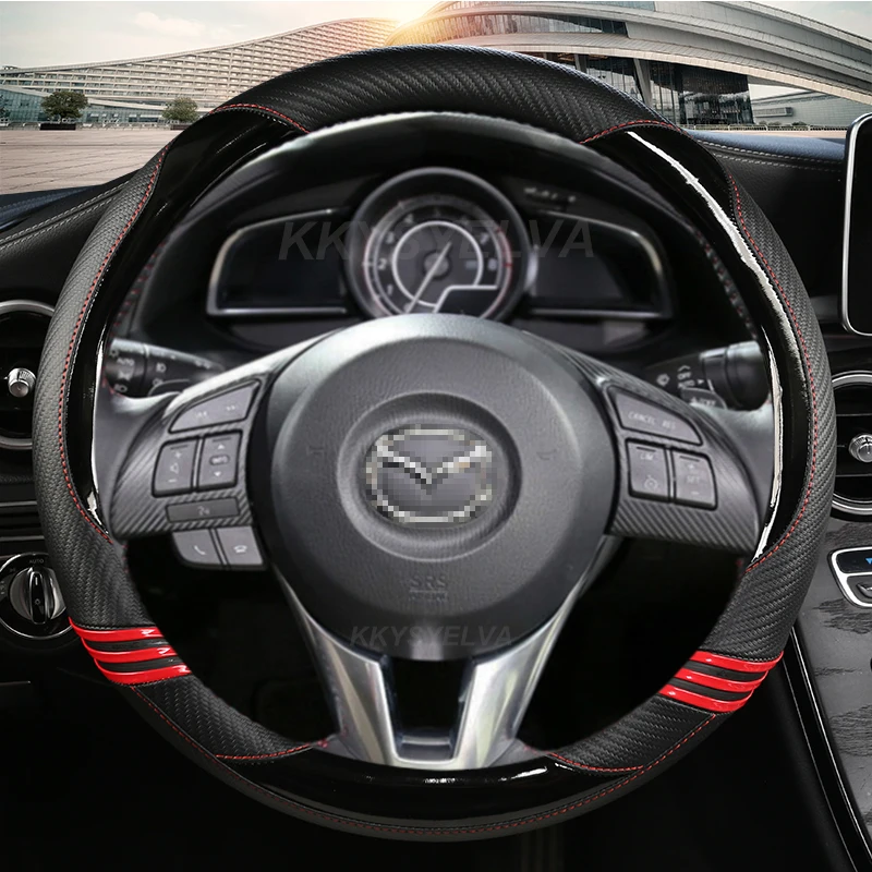 

Отделение из углеродного волокна для Mazda 2 3 Axela 2013-2016, Mazda 6 Atenza 2014-2017 CX5 2017 2018, автомобильные аксессуары
