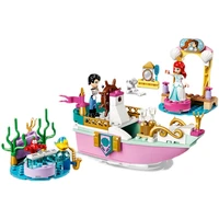 119pcs city ariels holiday boat princess 60003 building blocks bricks friends compatible 43191 girls toys kids christmas gifts