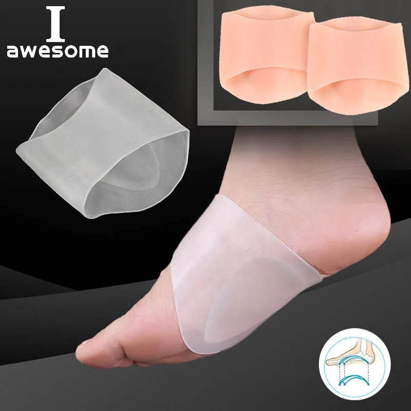 

Arches Orthotic Arch Support Foot Insole Brace Flat Feet Insoles Relieve Pain Shoes Orthotic Foot Care Pad Elastic Silica Gel