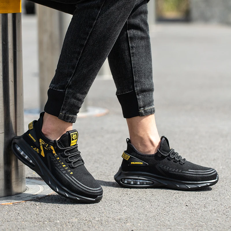 Легкая Защитная Обувь Унисекс Со Стальным Носком Дышащие Рабочие Ботинки