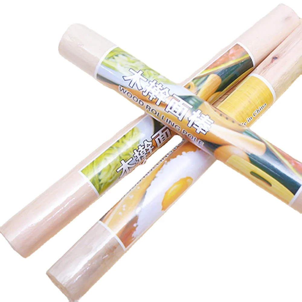 

Round Solid Natural Wooden Rolling Pin Cake Fondant Biscuit Pastry Roller Pizza Dough Kitchen Cooking Baking Tool Accessories
