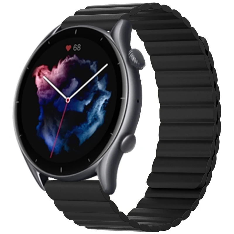 Double color strap For Amazfit gtr 3/gtr 3 pro/GTR2 2e Silicone band Samsung watch active/active 2 Magnetic Bracelet correa | Электроника