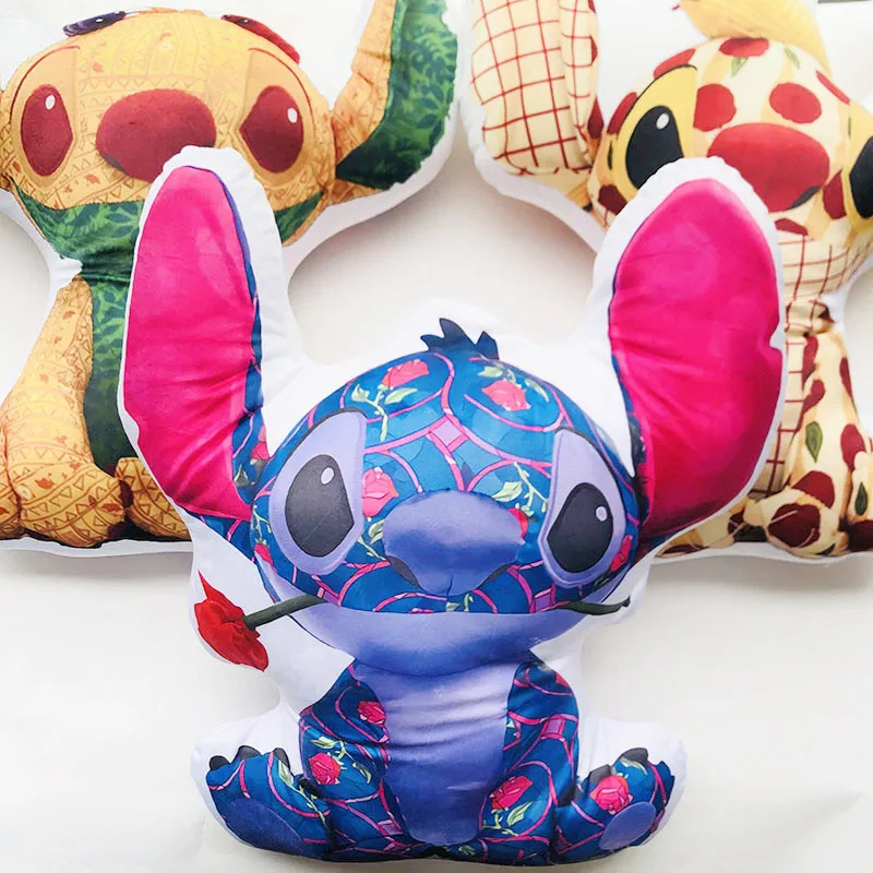 

30/50cm Disney Stitch Plush Pillow Cartoon Pattern Cute Little Monster Animation Pillow New Special-shaped Doll Pillow Kids Gift