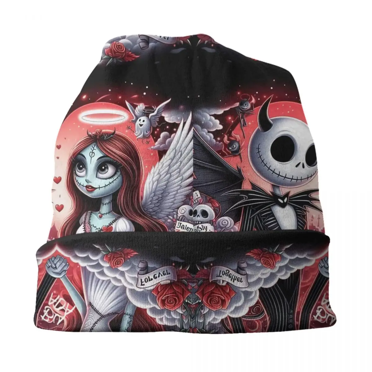 Изготовленные на заказ шапки Кошмар перед Рождеством уличная вязаная шапка зиму