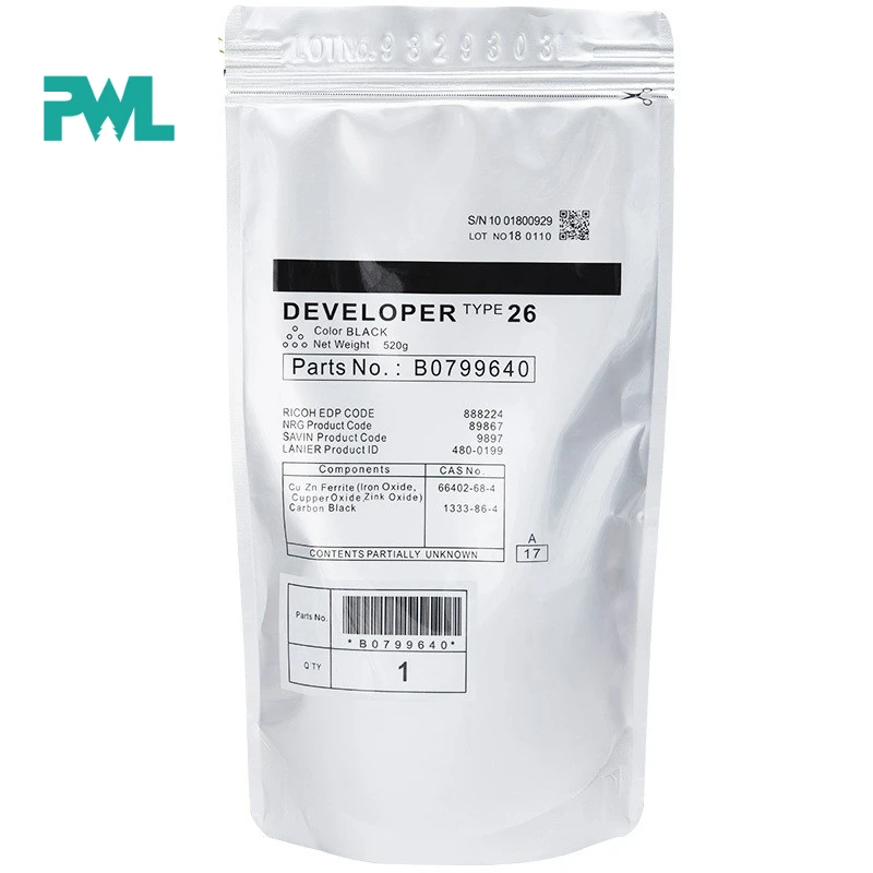 

1PC B0799640 Black Developer Powder Type 26 For Ricoh Aficio 2035 2045 3035 3045 1045 Compatible AF2035 AF2045 AF3035 AF3045