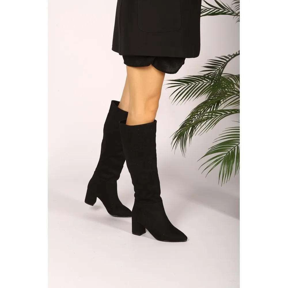 

Dorlie Women Black Suede Daily Topluklu Boot