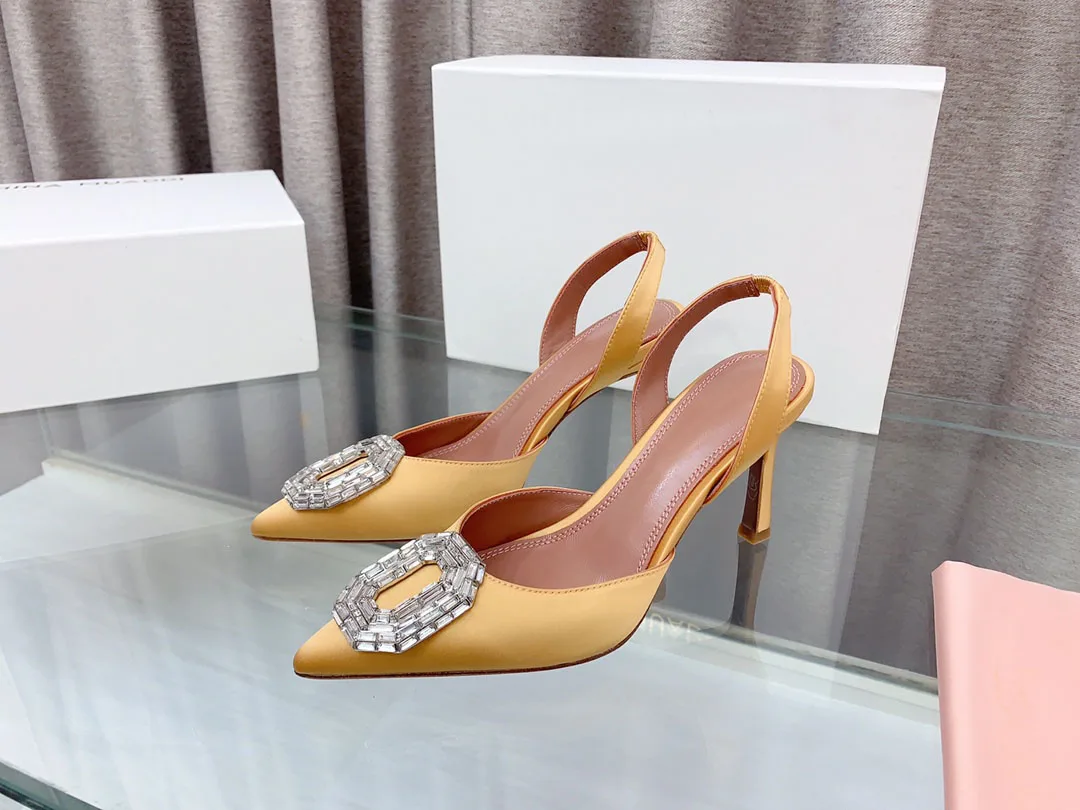 

Women Shoes Camelia slingback pumps Crystal wedding shoes new season Oeing 8882304101107