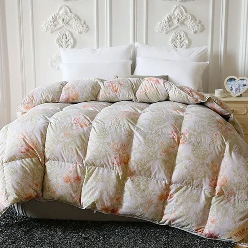 

Duvets Down quilt White Goose Down Filler 3D Bread Duvet/Quilt/Comforter Winter Luxury Blankets
