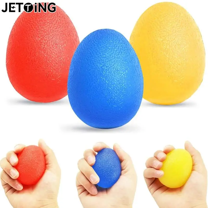 

Hand Grip Strength Trainer Adults Kids Wrist Rehab Therapy Stress Relief Silicone Ball Finger Resistance Exercise Squeezer