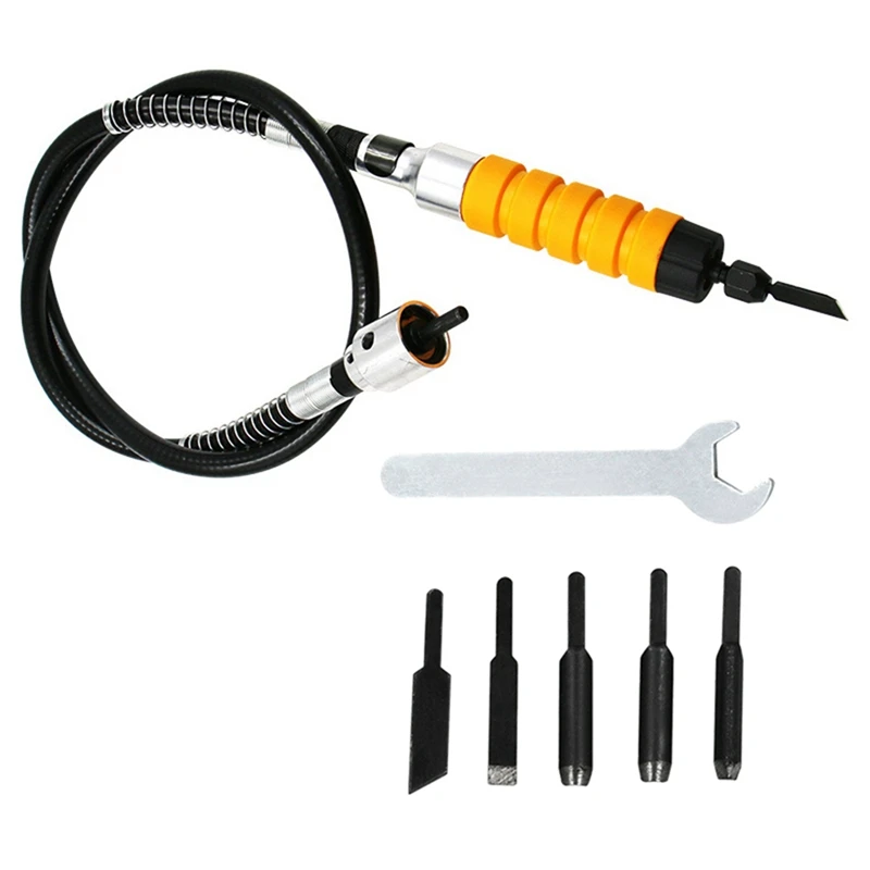 

Carving Tool Electric Chisel + 5 Knives + Open Wrench Engraving Tools Engraving Chisel Engraving Pen