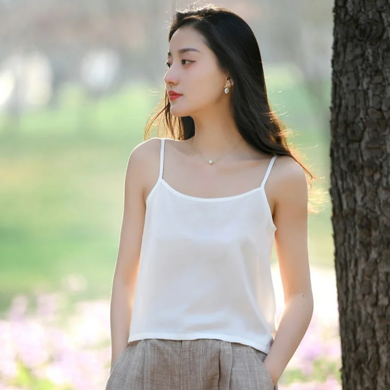 Литературная женская летняя внутренняя подтяжка женский белый короткий жилет