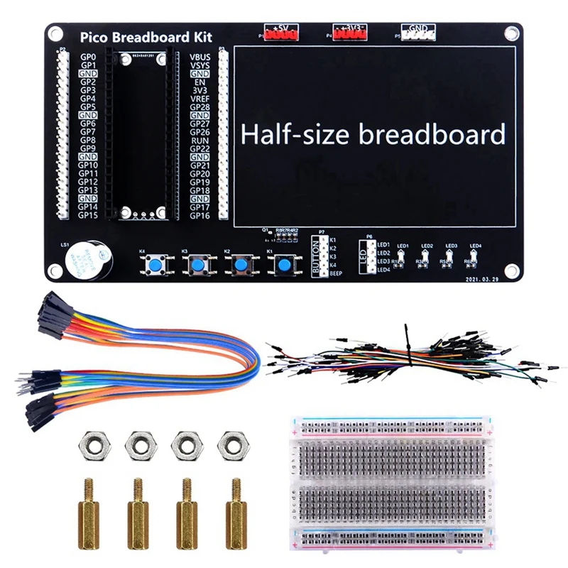 Плата расширения модуль для Raspberry Pi PICO W GPIO плата 4-канальное реле отладки датчика
