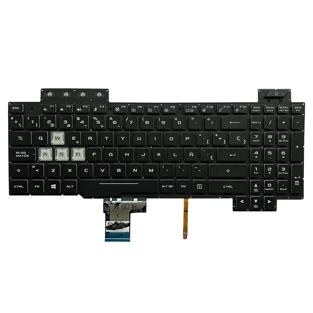 Фото Испанская RGB-клавиатура с подсветкой FX95 для ASUS TUF Gaming FX505 FX505GT/DY/DD/DT/DU/DV/GD/GE/GM/G FX705 FX705GD TUF505DT TUF705 №3