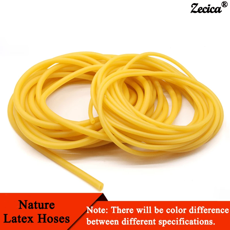 

1/3/5M Nature Latex Rubber Hoses ID 1.6 ~18mm High Resilient Elastic Surgical Medical Tube Slingshot Catapult Yellow