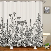 flowers plants leaves printed shower curtain bathroom waterproof shower curtains for bathroom curtain with hooks bathroom access