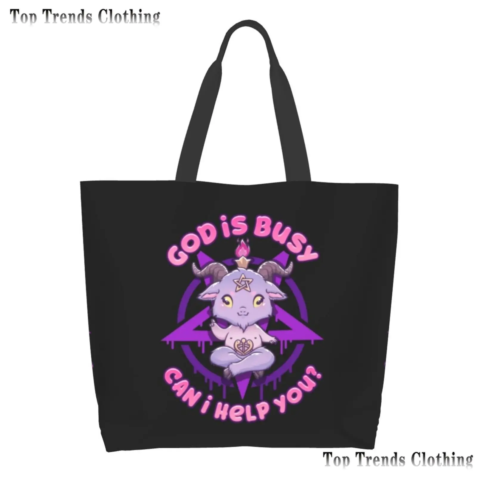 

Забавная Сумочка Baphomet сатана, демон, женская сумка, сумка для покупок, повседневные пляжные сумки, женская сумка через плечо