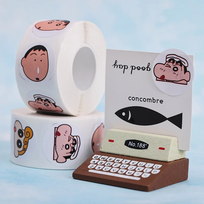 500 шт. наклейки Crayon Shin-chan в подарочном пакете ярлык для упаковки украшение
