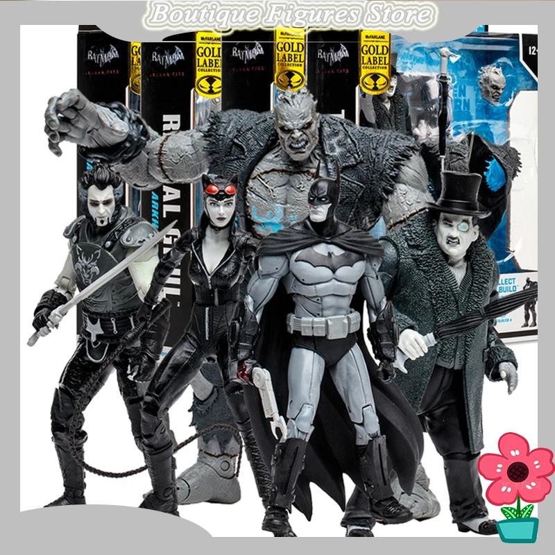 

7" McFarlane Toys Batman: Arkham City Bundle Set (4) w/Solomon Grundy Build-A-Figures DC Multiverse Solomon combination