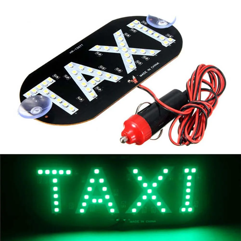 

1x Auto Green 45 LED Cab Taxi Roof Sign Light 12V Vehical Inside Windscreen Save Power Attractive Color Light Super Bright Light