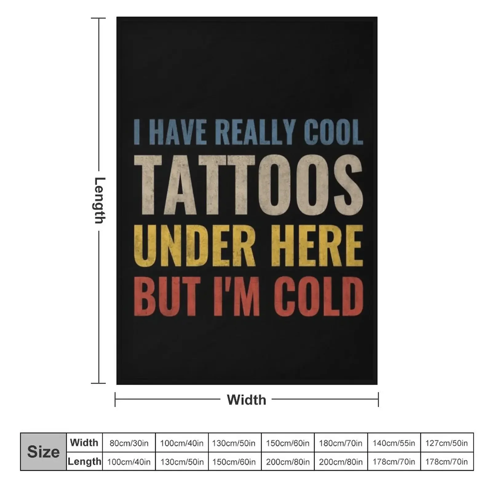 У меня действительно крутые татуировки под здесь но я холодно. Одеяло. Теплые