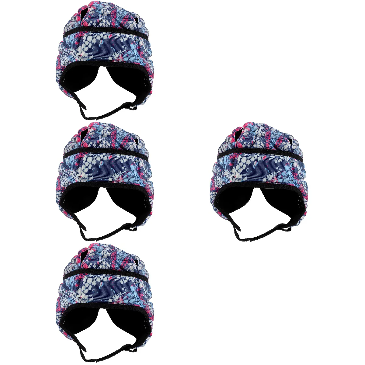 

4pcs Padded Adjustable Football Anti-collision Headgear Soccer Protection Cap