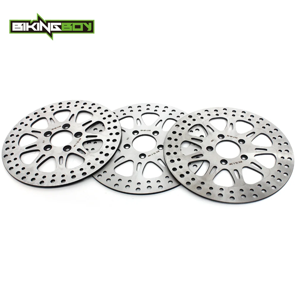 BIKINGBOY Sportster XL1200R 04-08 XL1200S 00-03 XL883R 05-13 FLHRS FLHTC 04-07 FLHX 06 07 Передние и задние тормозные