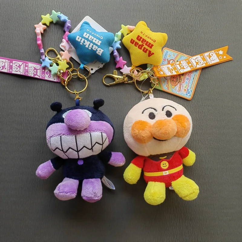 Kawaii Anpanman Baikinman милые мультяшные плюшевые игрушки брелок аксессуары рюкзак кулон