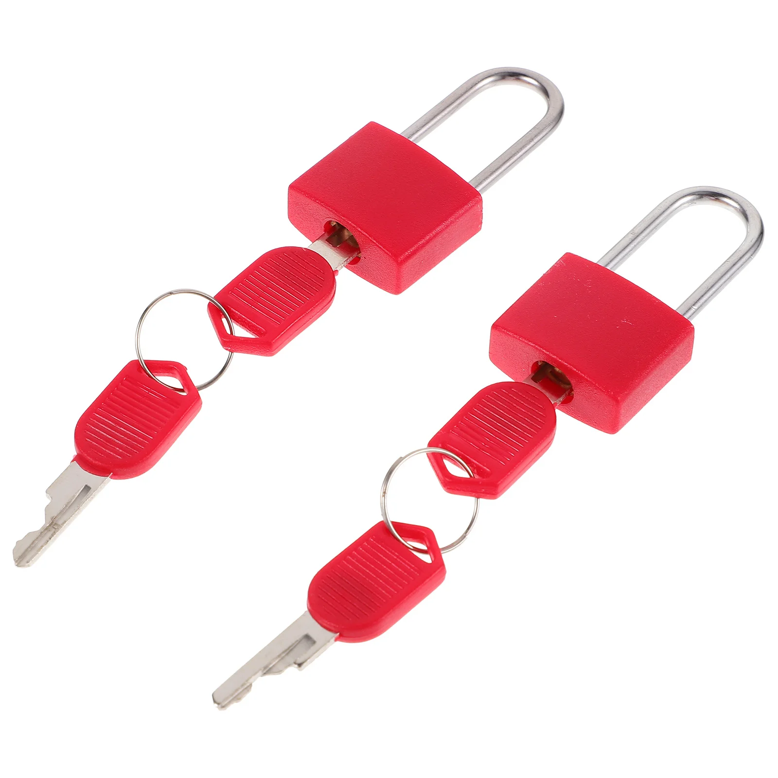 

2 Sets Padlock Luggage Small Key Metal Locks Safety Mini Keys Stationery Locker