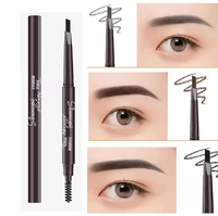 new 10pcs eyebrow pencil natural waterproof rotating automatic eyeliner 5 color eyebrow pencil with brush beauty makeup tool