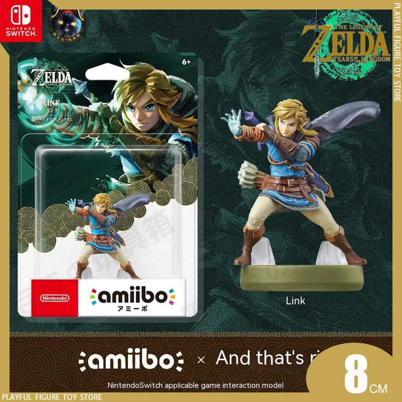 

8cm Anime Figures The Legend Of Zelda: Tears Of The Kingdom Amiibo NFC Switch Breath Of The Wild Game Pvc Statue Model Toy Gifts