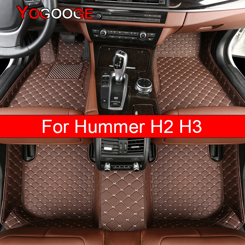 

YOGOOGE Car Floor Mats For Hummer H2 H3 Foot Coche Accessories Carpets