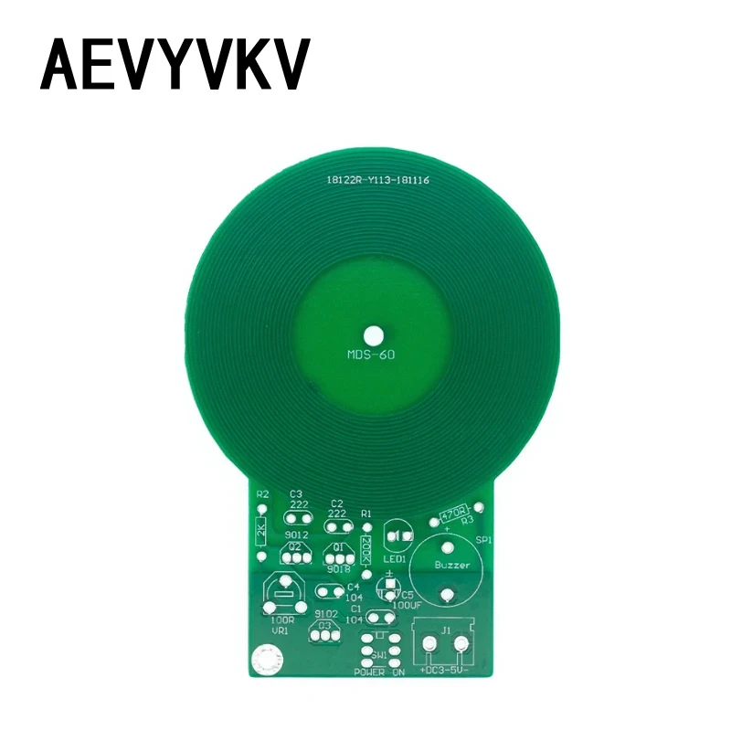 JS-60 DIY комплект металлоискателя электронный DC 3 В-5 В 60 мм бесконтактный модуль