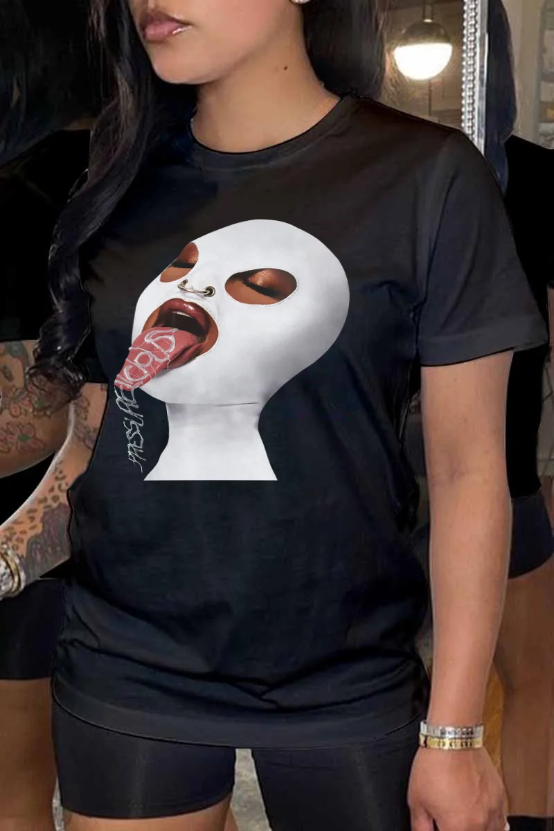 

Женская футболка с коротким рукавом, Оригинальная футболка оверсайз с принтом букв, Винтажная футболка с графическим принтом, Новинка лета 5811