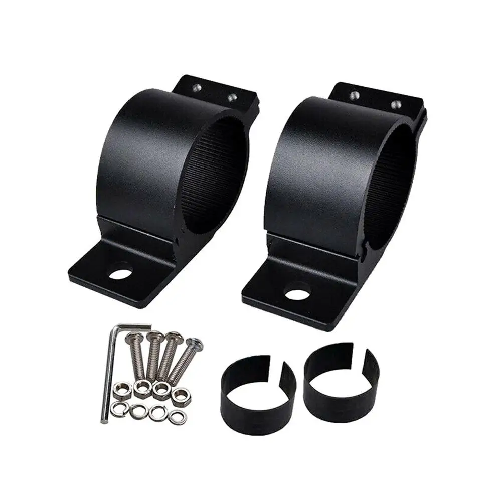 

1 Pair Front Bar Auxiliary Light Mount Bracket Clamps 2 / 2.5 / 3 Inche Tube Clip Light Spotlight Headlight GPS Handlebar Holder