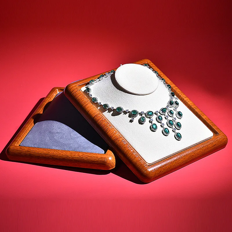 Microfiber Jewelry Props Necklace Holder Flat Neck Pendant Portrait Model Jewelry Window jewelry organizer