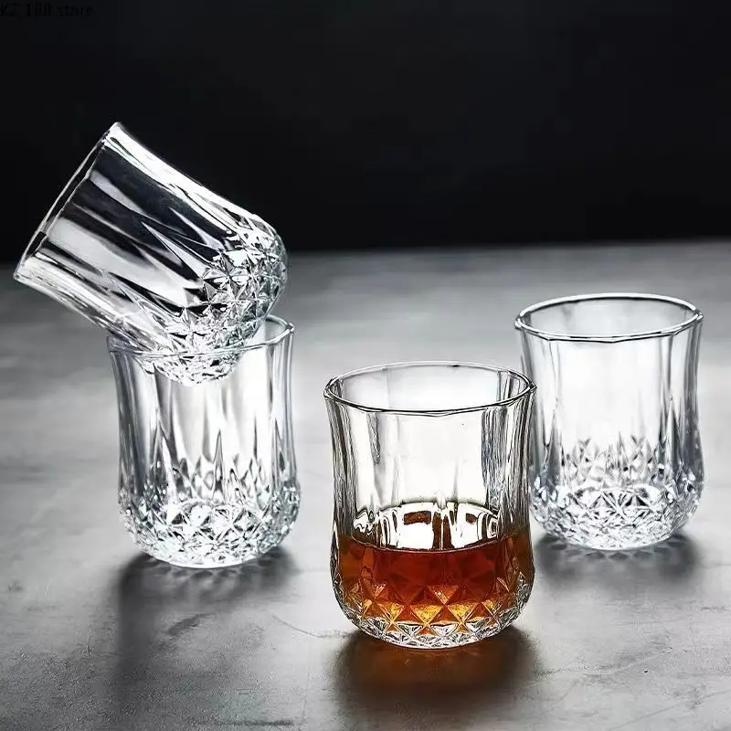 

Originality Fashion Transparent Glass Cups Household Beer Vodka Whisky Glassware Bar Personality Wine Glass Best Friend Gifts 1