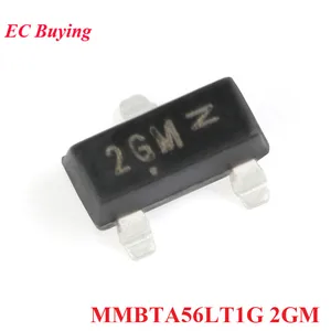 100/50/10pcs MMBTA56 MMBTA56LT1G 2GM SOT-23 SMD PNP Transistor SOT23 -80V/-500mA Original
