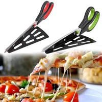 2 in 1 pizza cutter shovel stainless steel waffles scissor spatulas pie pastry pancake slice tool kitchen pizza accessories