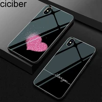 queen heart floral tempered glass case for iphone 7 8 6 6s plus back shell for iphone 11 12 13 pro max mini xr x xs max se funda