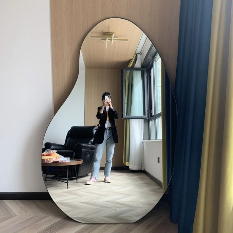 

Irregular Bedroom Mirror Home Decorating Items Full Length Mirror Bohemian Decor Korean Decoration Miroir Mural Home Design