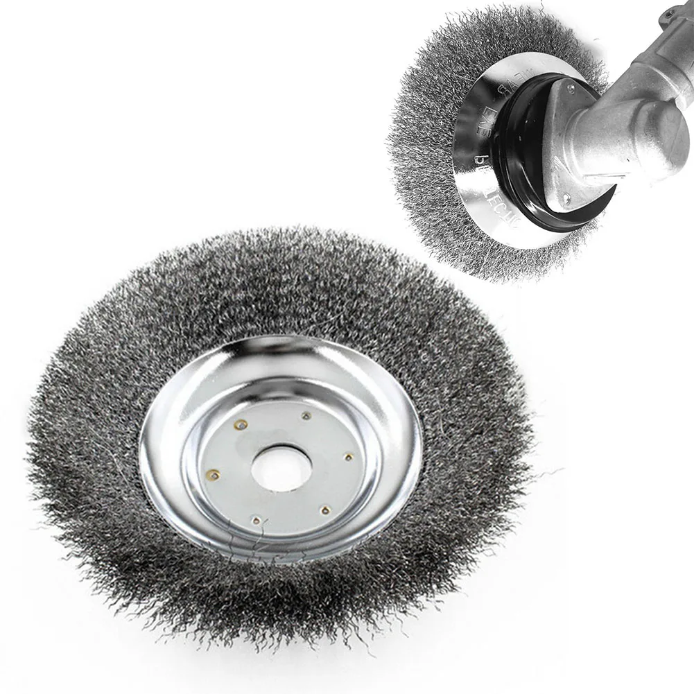 

200mm Grass Trimmer Head Thin Steel Wire Brush Cutter Dust Removal Weeding Plate For Lawn Mower 8" Bowl Wheel Garden Tools